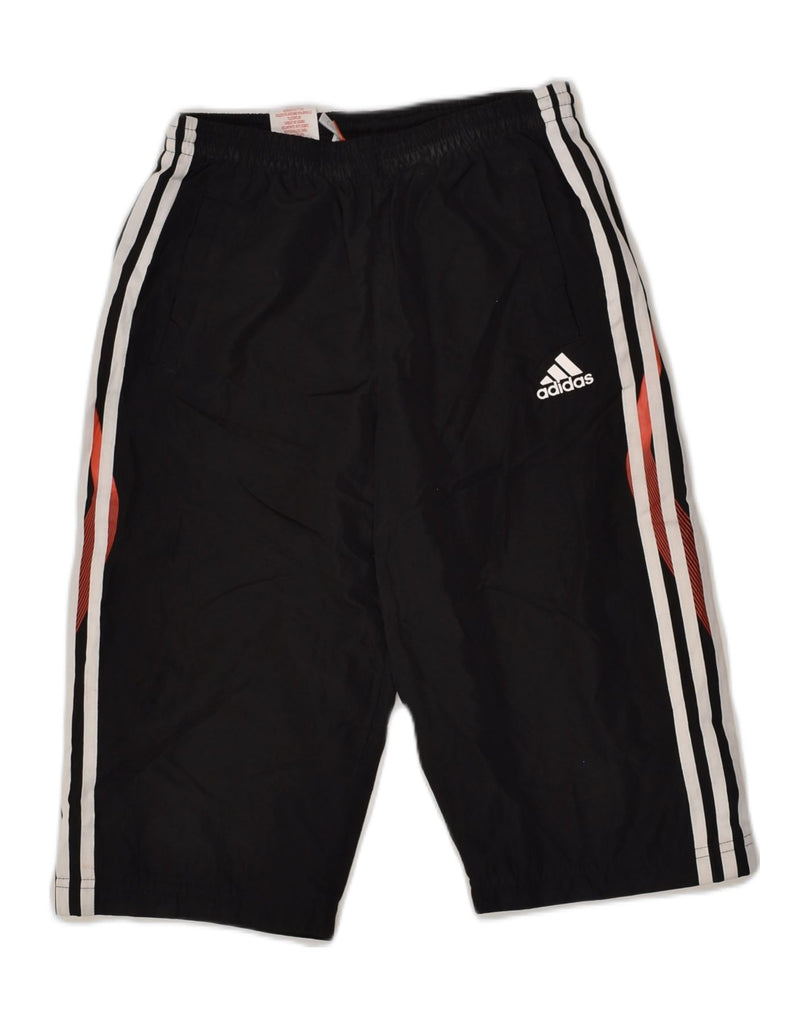 ADIDAS Boys Tracksuit Trousers 11-12 Years Black Polyester | Vintage Adidas | Thrift | Second-Hand Adidas | Used Clothing | Messina Hembry 