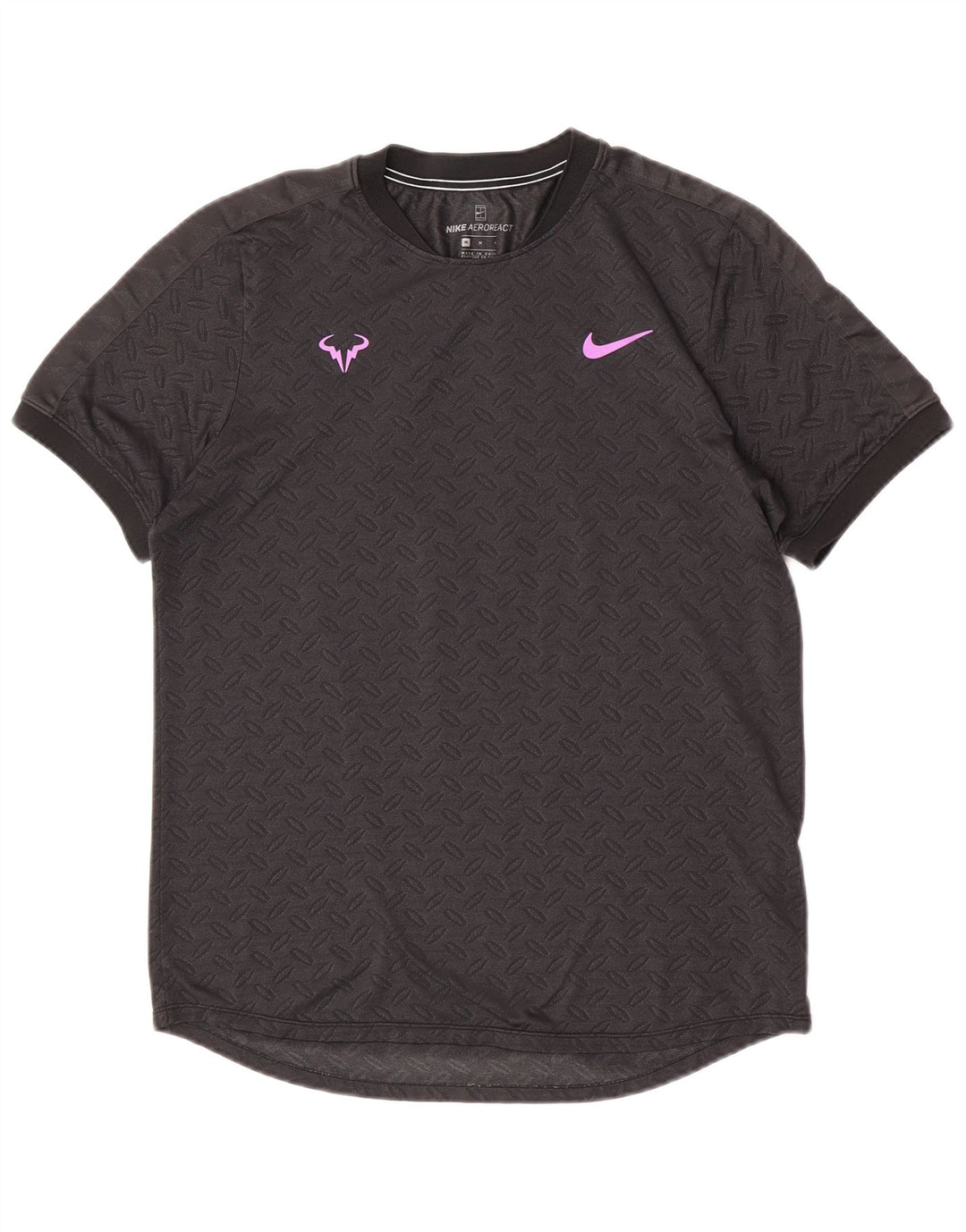 Nike Mens T-Shirt Top Medium Grey Geometric