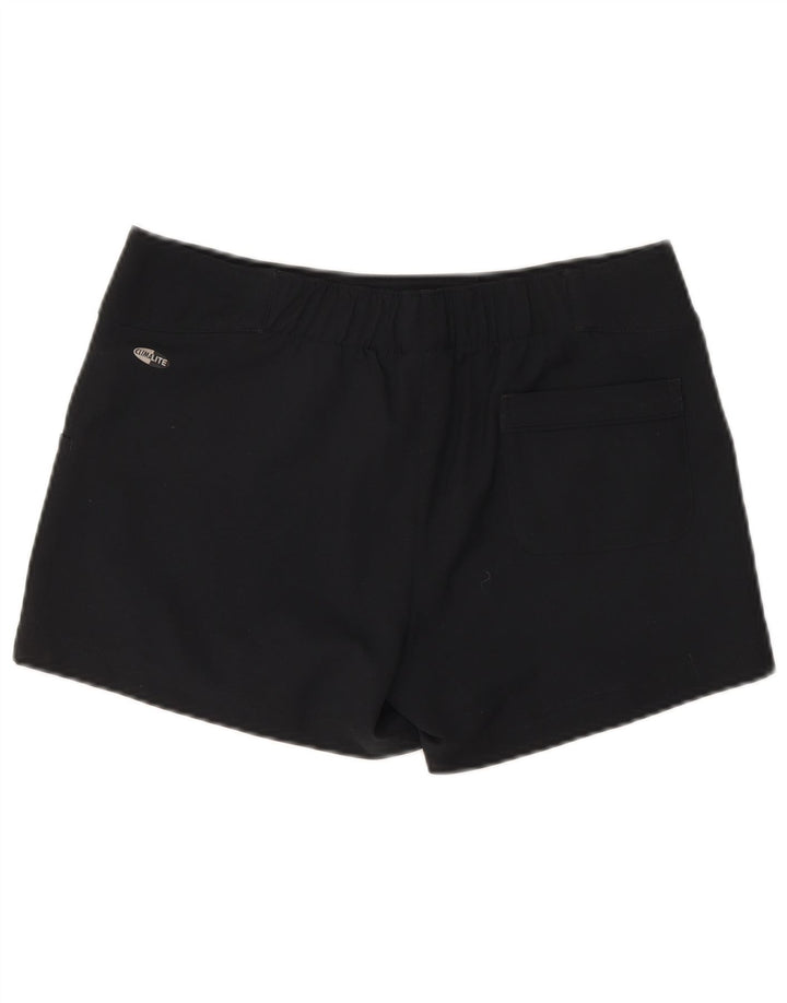 Adidas Womens Climalite Shorts UK 10 Small W30  Black Polyester