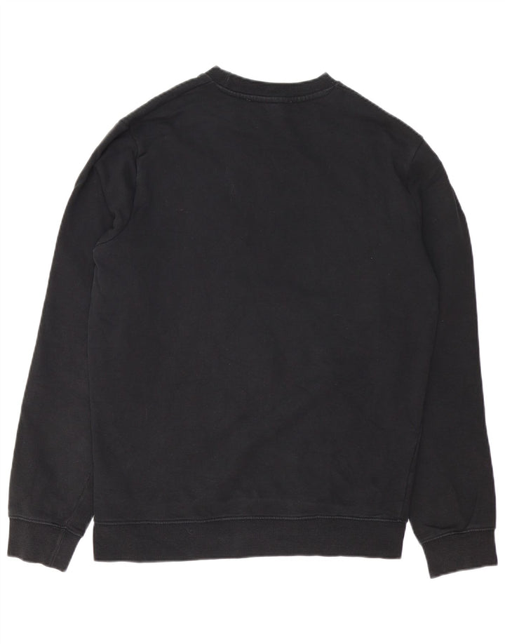RICHMOND Mens Graphic Sweatshirt Jumper Medium Black Cotton