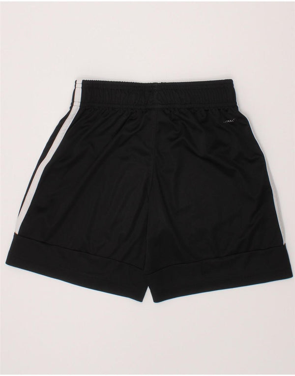ADIDAS Boys Climalite Sport Shorts 9-10 Years  Black Polyester