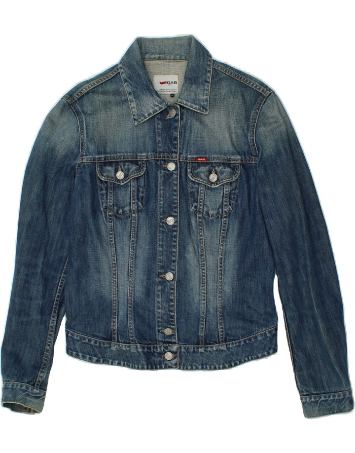 GAS Womens Denim Jacket UK 18 XL Blue Cotton Vintage Gas and Second-Hand Gas from Messina Hembry 