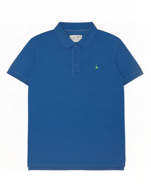 Jack Wills Mens Polo Shirt Large Blue Cotton