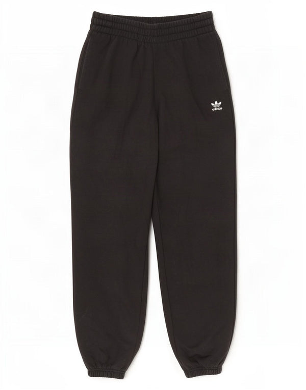 Adidas Womens Tracksuit Trousers Joggers UK 12/14 Medium Black Cotton