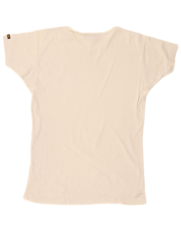 Wrangler Mens T-Shirt Top Medium Off White