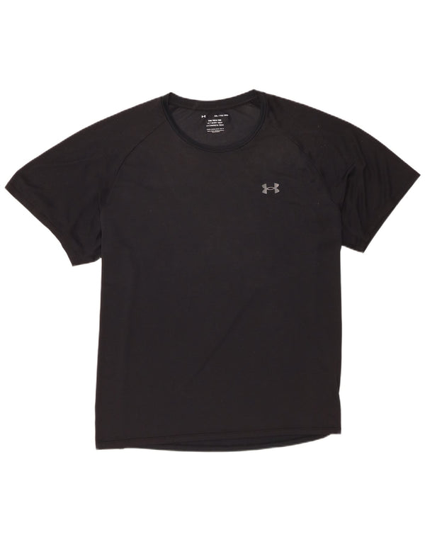Under Armour Mens T-Shirt Top 2XL Black Polyester