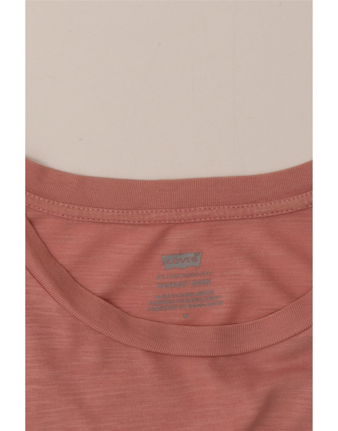 Levi's Womens T-Shirt Top UK 14 Medium Pink Flecked