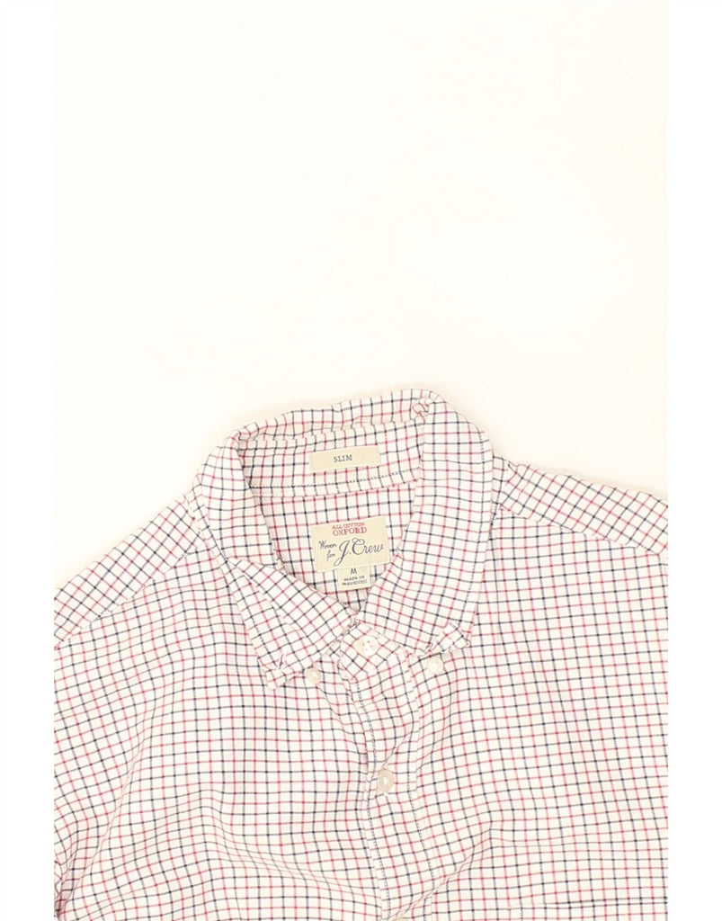 J. CREW Mens Slim Shirt Medium Red Check Cotton | Vintage J. Crew | Thrift | Second-Hand J. Crew | Used Clothing | Messina Hembry 