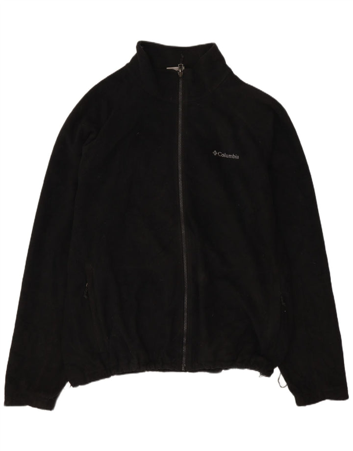 Columbia Mens Interchange Fleece Jacket XL Black Polyester