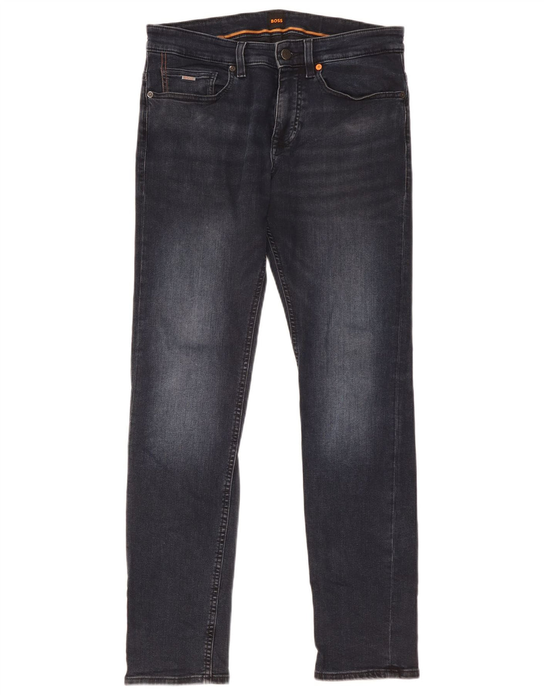 Hugo Boss Mens Slim Jeans W31 L32 Navy Blue Cotton