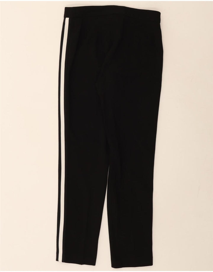 CALVIN KLEIN Womens Straight Casual Trousers US 6 Medium W30 L28 Black