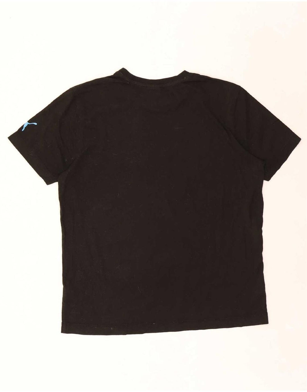 Puma Mens Graphic T-Shirt Top Large Black Cotton
