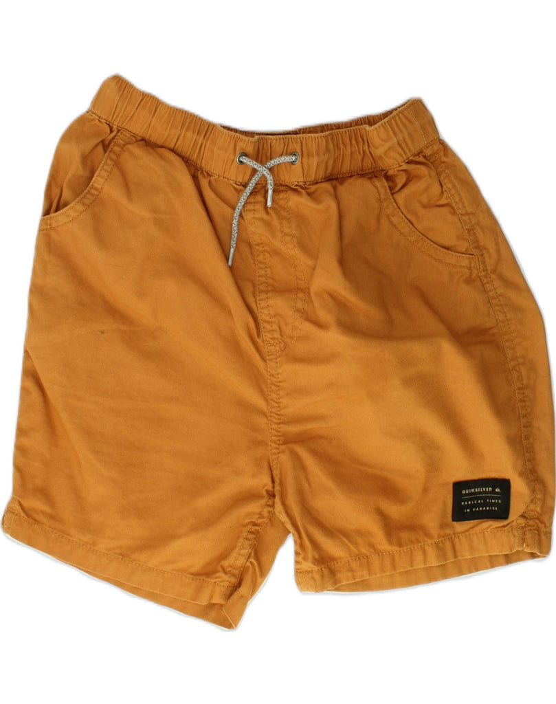 QUIKSILVER Boys Casual Shorts 11-12 Years Medium W26  Brown Cotton | Vintage Quiksilver | Thrift | Second-Hand Quiksilver | Used Clothing | Messina Hembry 