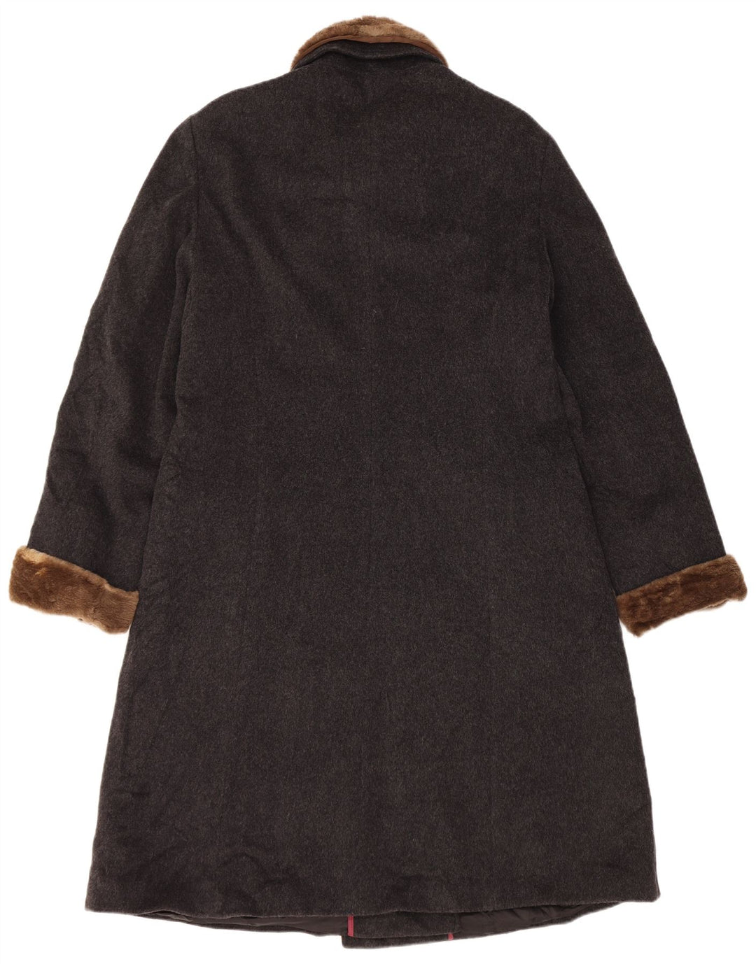 Dolomiten Womens Double Breasted Coat IT 48 XL Grey Virgin Wool