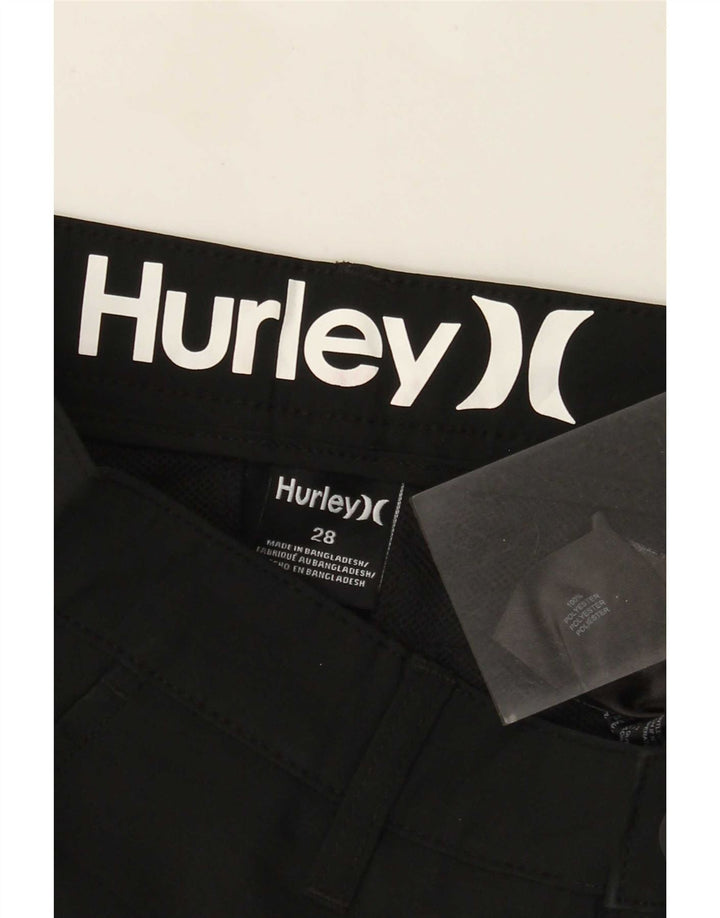 Hurley Mens Chino Shorts W28 Small Black Polyester