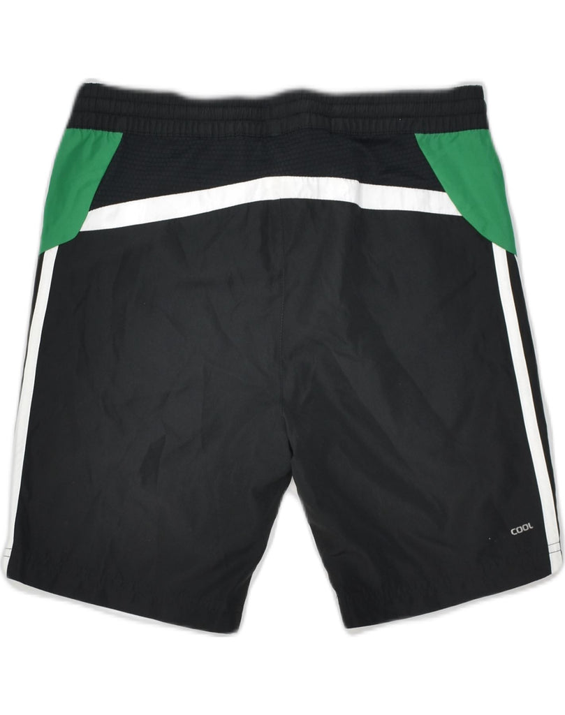 ADIDAS Boys Sport Shorts 9-10 Years Black Colourblock Polyester | Vintage Adidas | Thrift | Second-Hand Adidas | Used Clothing | Messina Hembry 