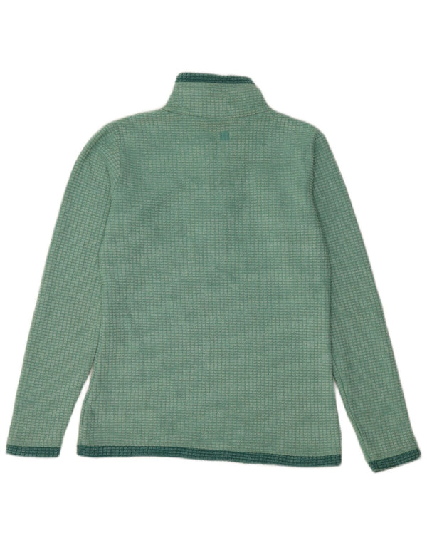 MOUNTAIN WAREHOUSE Womens Zip Neck Fleece Jumper UK 8 Small Green