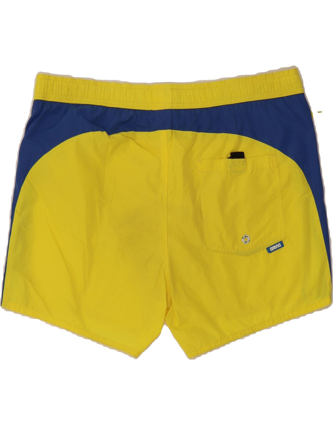 ARENA Mens Swimming Shorts Medium  Yellow Colourblock Vintage Arena and Second-Hand Arena from Messina Hembry 