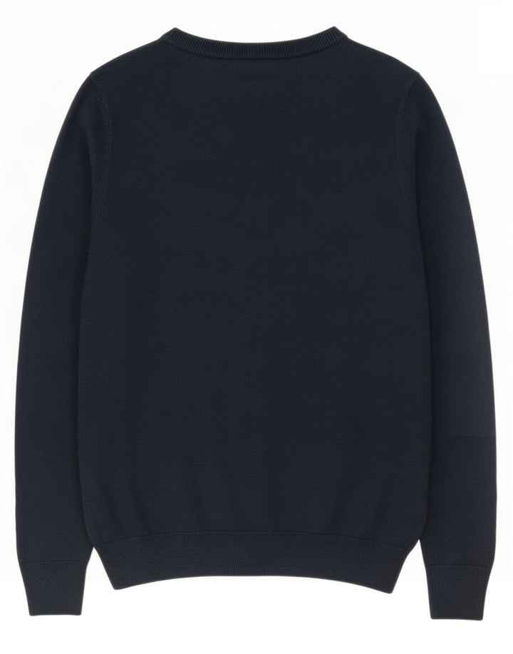Marks & Spencer Mens Boat Neck Jumper Sweater Small Navy Blue Acrylic