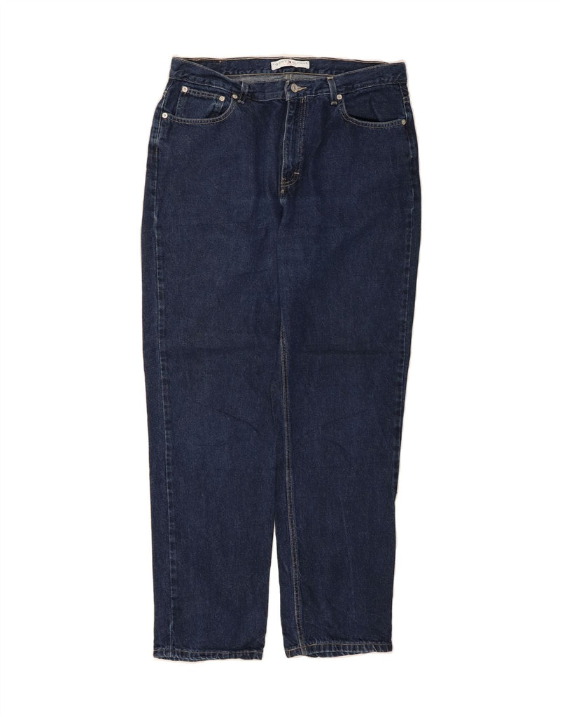 TOMMY HILFIGER Womens Tapered Jeans US 14 XL W34 L32 Navy Blue Cotton Vintage Tommy Hilfiger and Second-Hand Tommy Hilfiger from Messina Hembry 