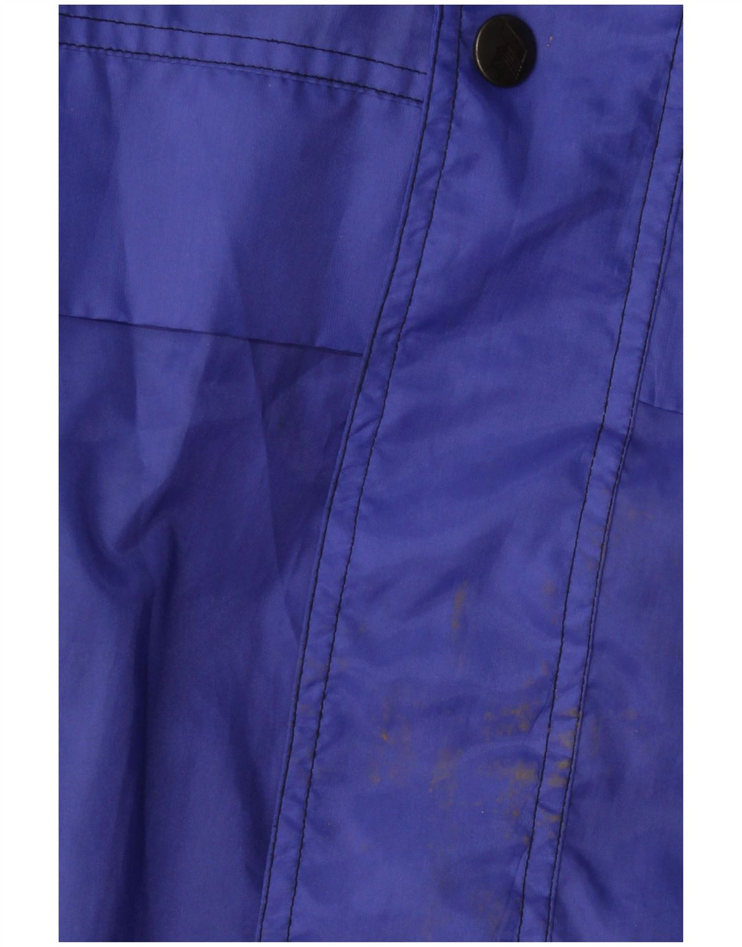 K-Way Mens Loose Fit Rain Jacket UK 38 Medium Blue Colourblock Polyamide