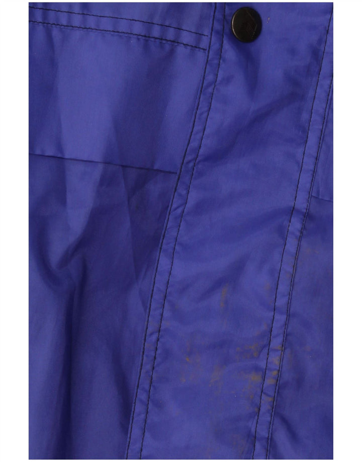 K-Way Mens Loose Fit Rain Jacket UK 38 Medium Blue Colourblock Polyamide