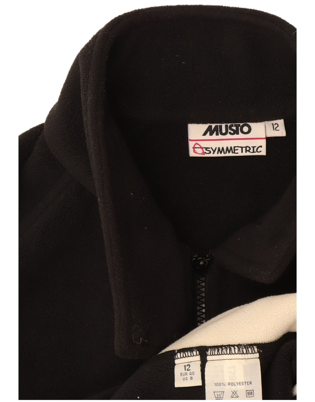 Musto Womens Fleece Gilet UK 12 Medium  Black Colourblock Polyester