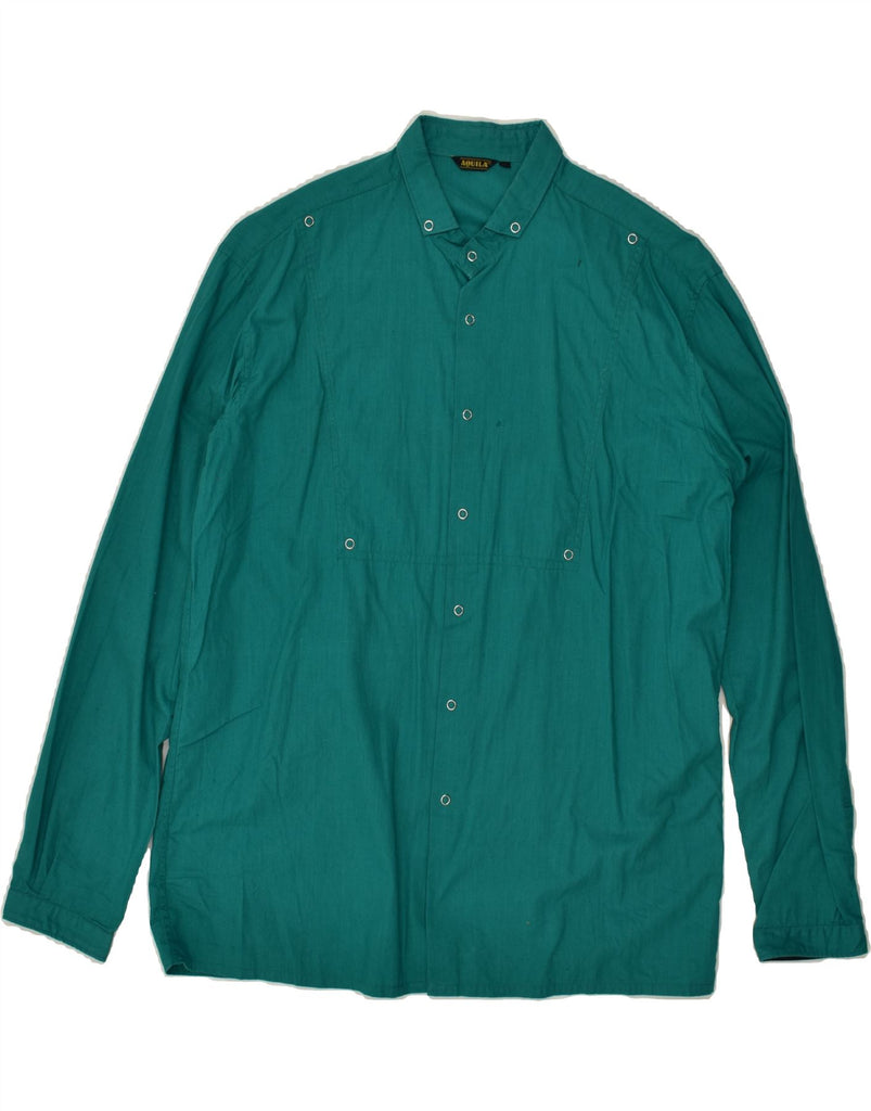 VINTAGE Mens Shirt XL Green | Vintage Vintage | Thrift | Second-Hand Vintage | Used Clothing | Messina Hembry 