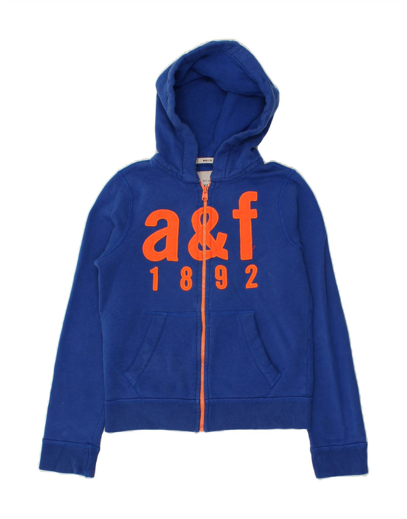 ABERCROMBIE & FITCH Boys Muscle Zip Hoodie Sweater 12-13 Years Large Blue | Vintage Abercrombie & Fitch | Thrift | Second-Hand Abercrombie & Fitch | Used Clothing | Messina Hembry 
