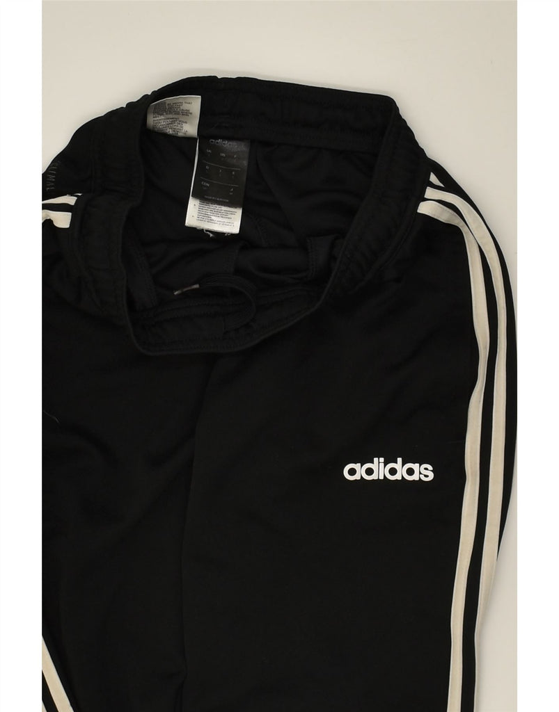 ADIDAS Mens Tracksuit Trousers Small Black Polyester | Vintage Adidas | Thrift | Second-Hand Adidas | Used Clothing | Messina Hembry 