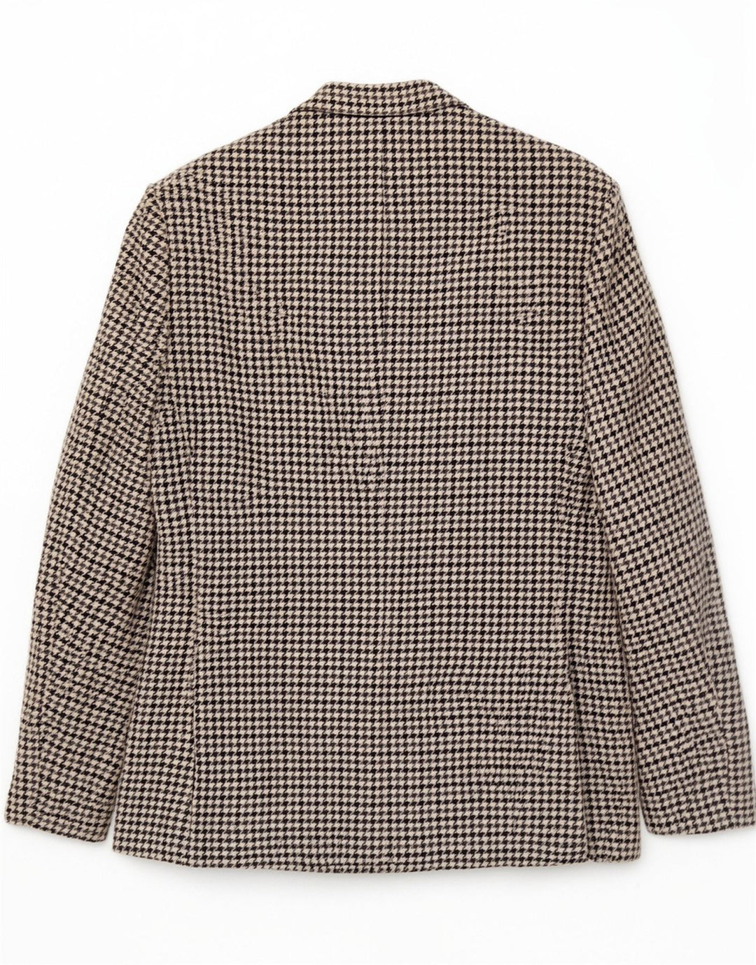Vintage Mens 2 Button Blazer Jacket UK 36 Small Grey Houndstooth Wool