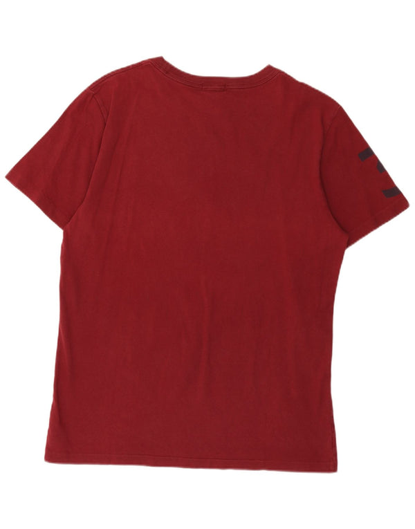 Polo Ralph Lauren Boys Graphic T-Shirt Top 15-16 Years XL Maroon Striped