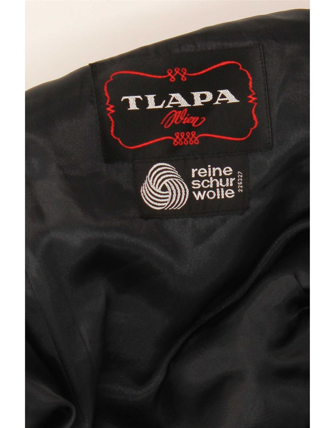TLAPA Mens 1 Button Blazer Jacket UK 38 Medium Black Virgin Wool