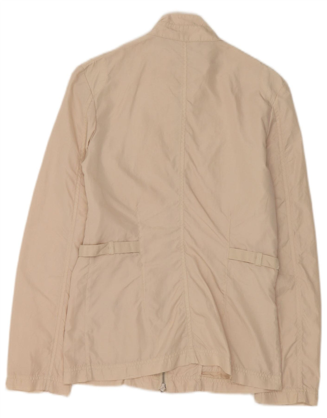 Stefanel Womens Utility Jacket IT 38 XS Beige Polyamide