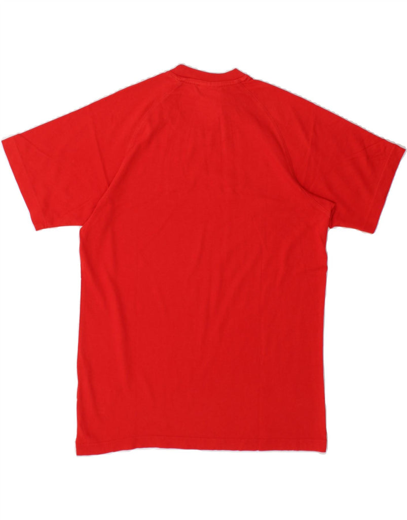 ADIDAS Mens Graphic T-Shirt Top Small Red Cotton Vintage Adidas and Second-Hand Adidas from Messina Hembry 