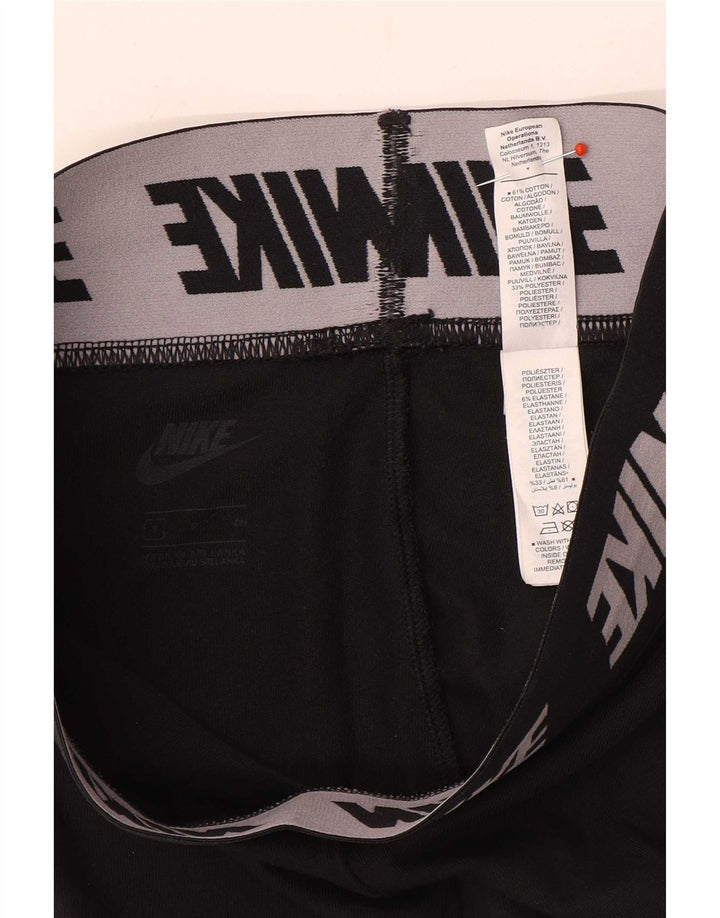 Nike Womens Graphic Leggings UK 8 Small Black