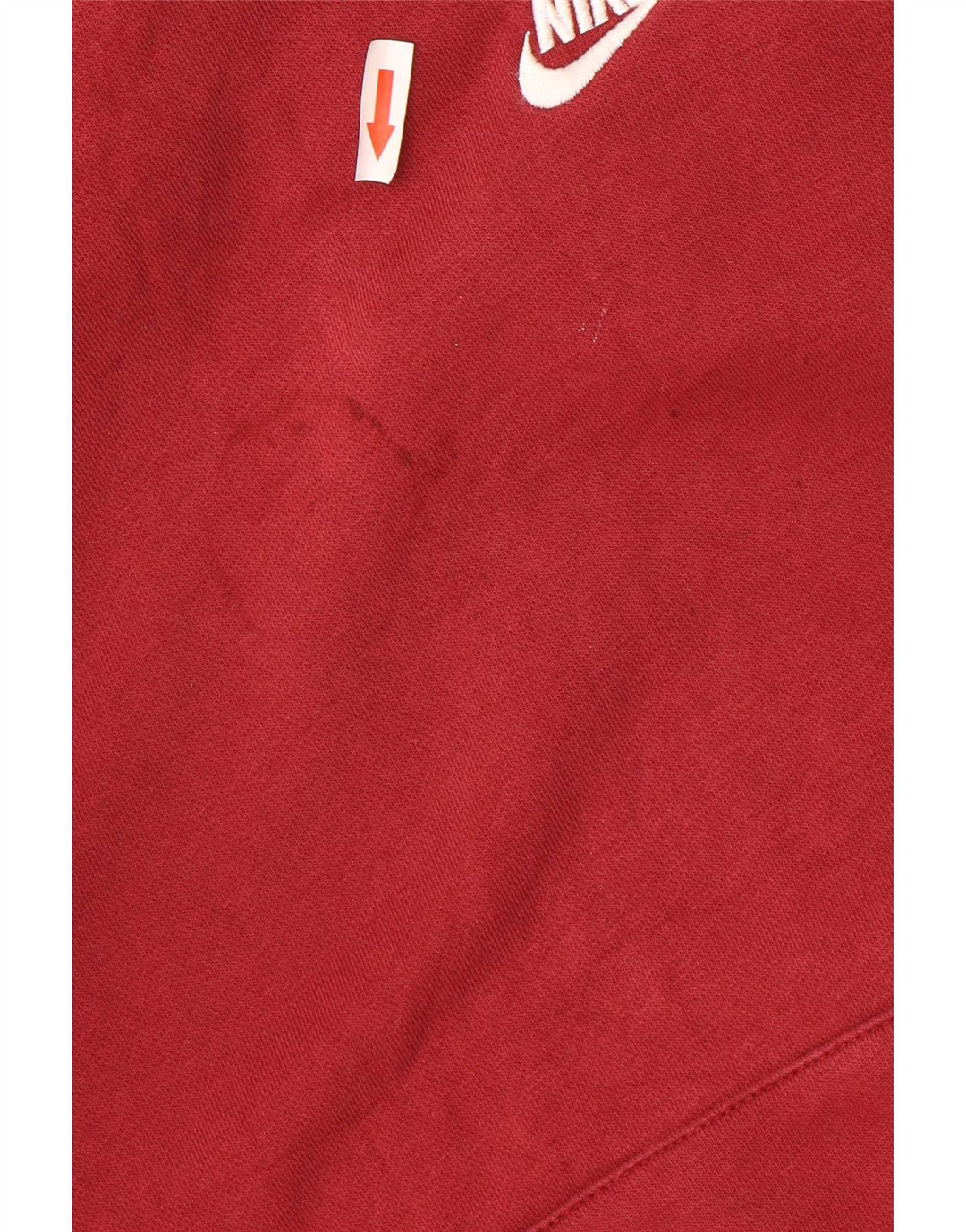 Nike Womens Oversized Hoodie Jumper UK 10 Small Red Cotton
