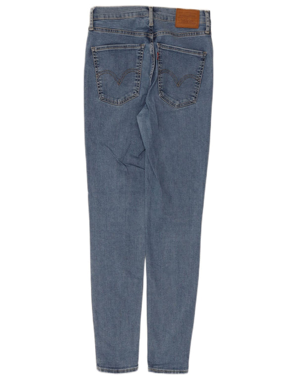 Levi's Womens Mile High Super Skinny Jeans W28 L28 Blue Cotton