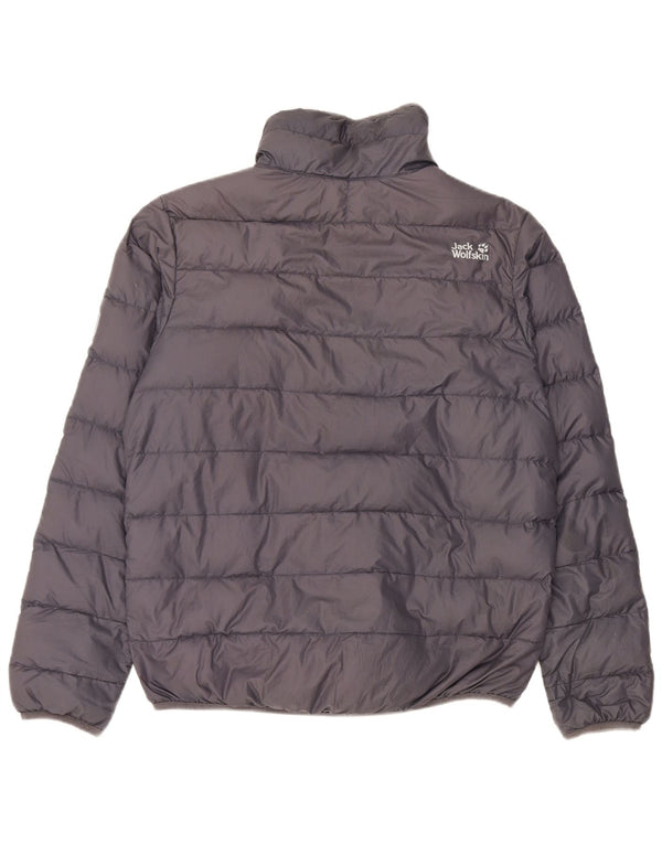 Jack Wolfskin Mens Padded Jacket UK 38 Medium Grey Polyester
