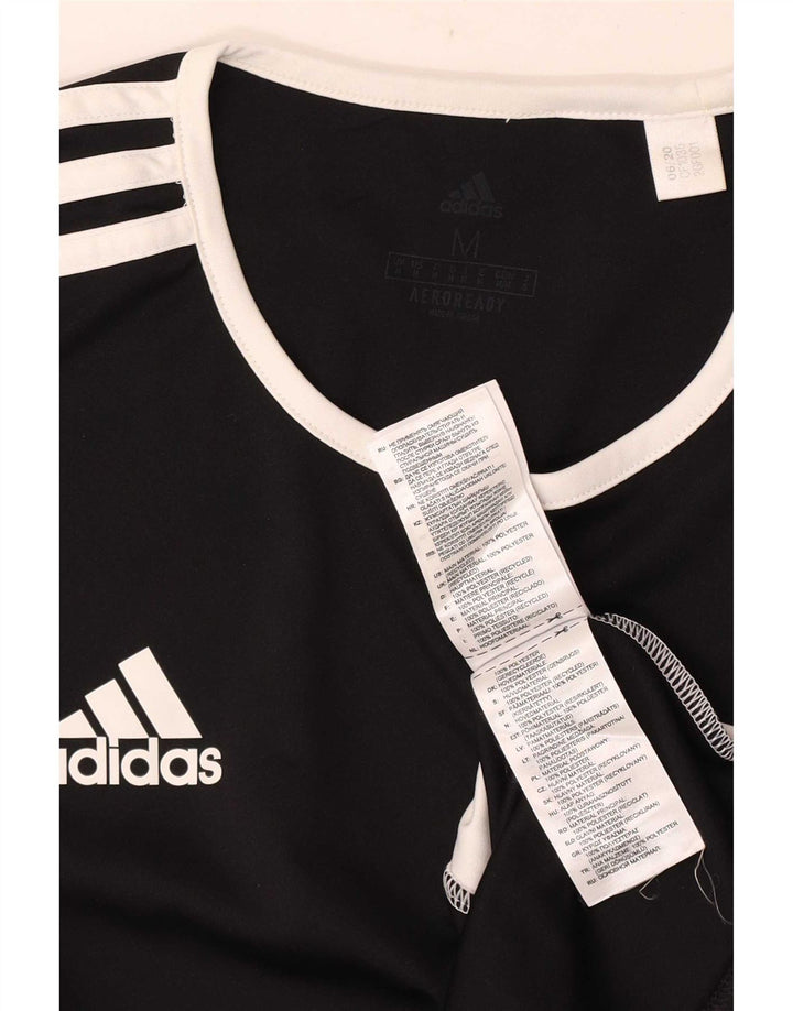 Adidas Mens Aeroready T-Shirt Top Medium Black Polyester
