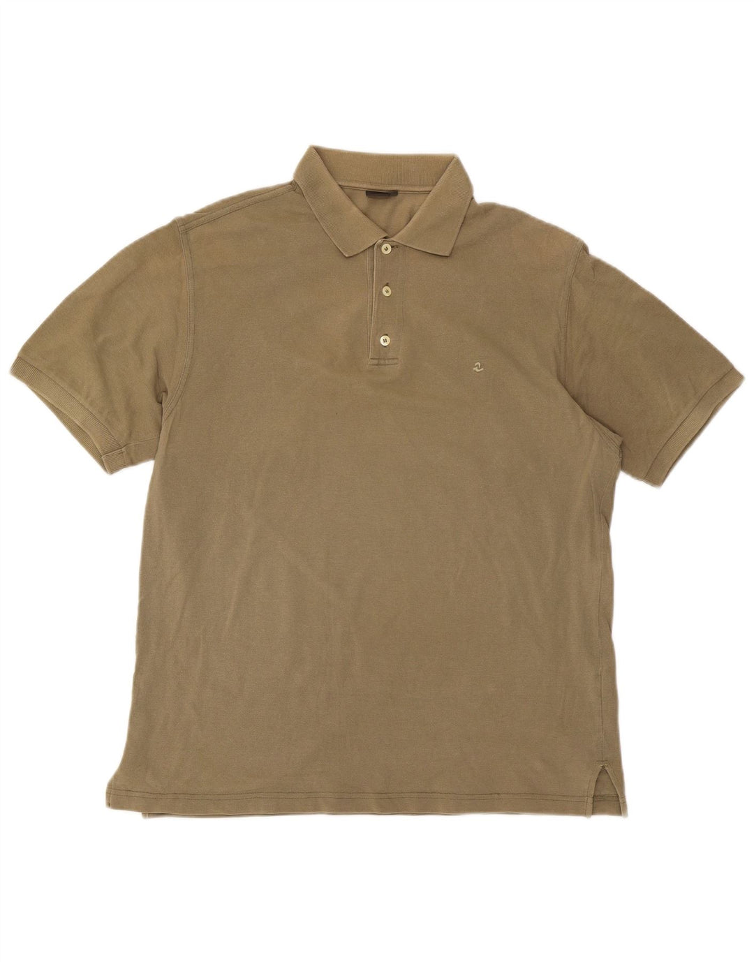INVICTA Mens Polo Shirt Large Khaki Cotton