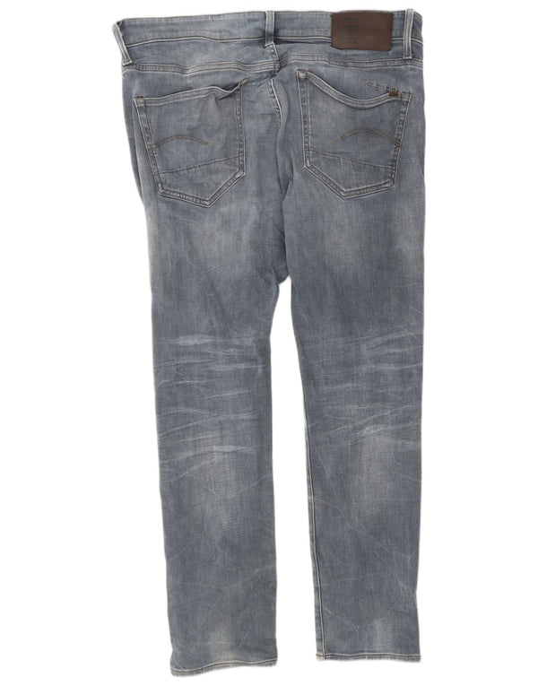 G-Star Mens Slim Jeans W34 L30 Blue Polyester