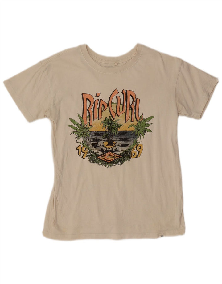 Rip Curl Mens Graphic T-Shirt Top 2XS Off White