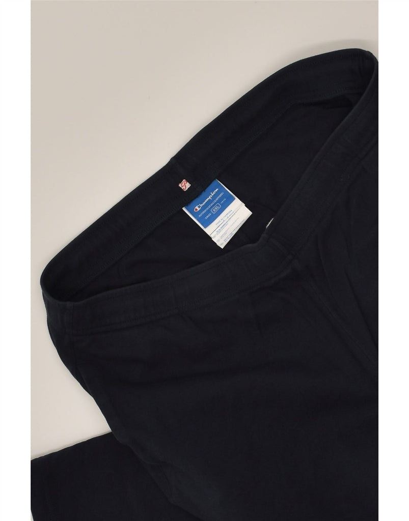 CHAMPION Mens Tracksuit Trousers 2XL Navy Blue Cotton | Vintage Champion | Thrift | Second-Hand Champion | Used Clothing | Messina Hembry 