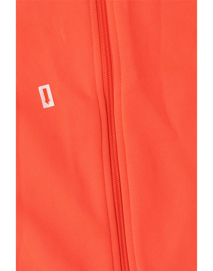 ADIDAS Womens Climalite Tracksuit Top Jacket UK 8/10 Small Orange