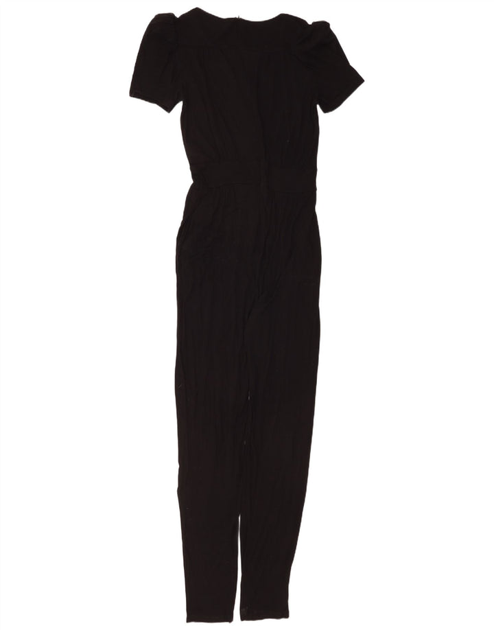 French Connection Womens Jumpsuit UK 12 Medium Black Viscose