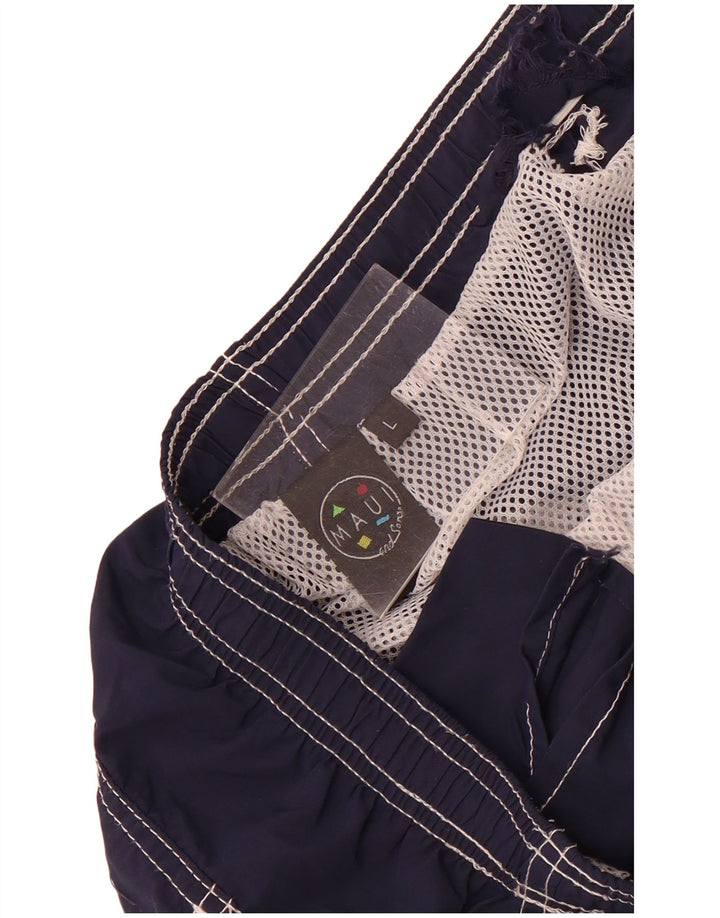 Maui and Sons Mens Swimming Shorts Large  Navy Blue