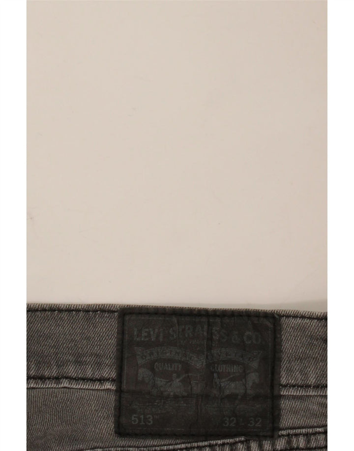 Levi's Mens 513 Slim Straight Jeans W32 L28 Grey