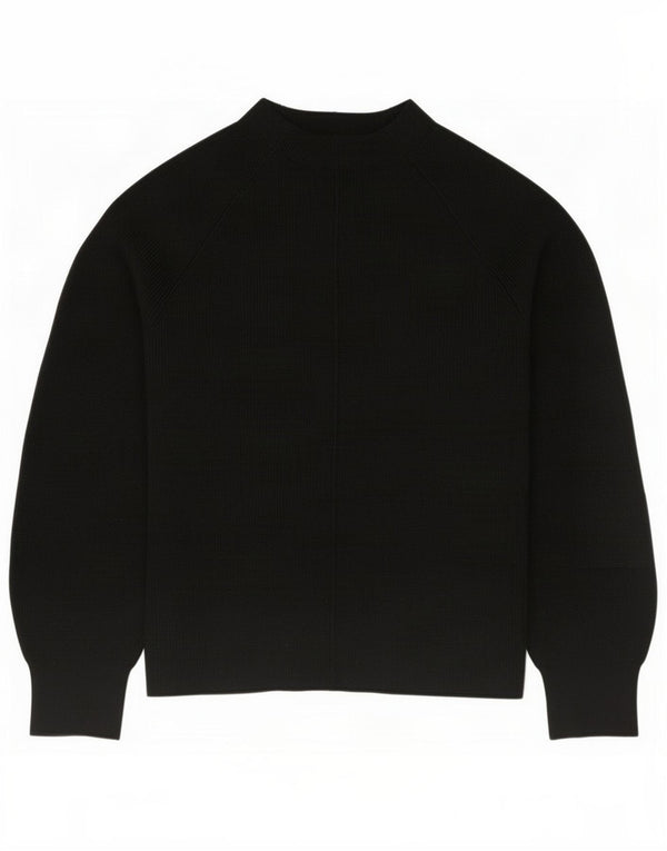 Zara Womens Turtle Neck Jumper Sweater UK 12 Medium Black Acrylic