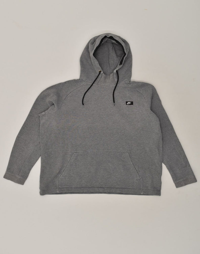 NIKE Mens Hoodie Jumper XL Grey Cotton | Vintage Nike | Thrift | Second-Hand Nike | Used Clothing | Messina Hembry 